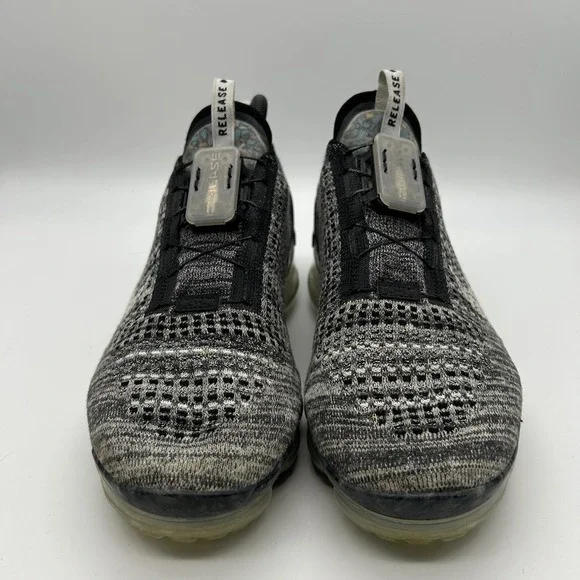 Nike Air Vapormax 2020 Flyknit Shoes Mens Sz 9.5‎ Oreo CT1823-001 Lock Release